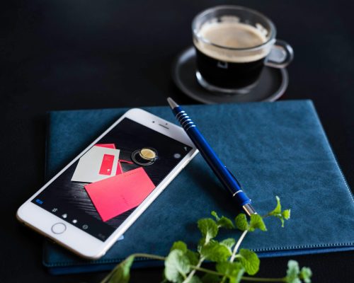 Business Handy und Coffee